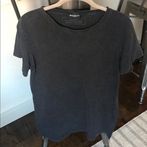 Balmain men's black/dark grey t-shirt